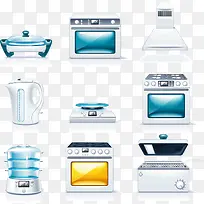 矢量卡通厨房用品-空若网 矢量卡通厨房用品-空若网