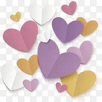 彩色折纸爱心花纹-空若网 彩色折纸爱心花纹-空若网
