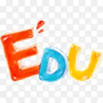 糖果色可爱字体EDU-空若网 糖果色可爱字体EDU-空若网