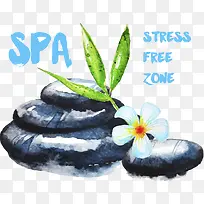 水彩spa石头-空若网 水彩spa石头-空若网