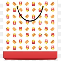 食物手提袋矢量图-空若网 食物手提袋矢量图-空若网