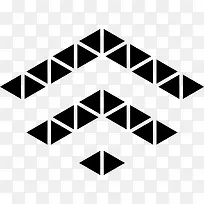 多边形的上升信号图标-空若网 多边形的上升信号图标-空若网