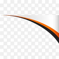 橙色简约曲线边框-空若网 橙色简约曲线边框-空若网