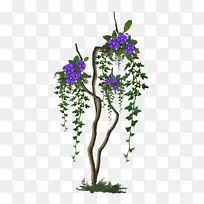 花卉设计枝条丁香-空若网 花卉设计枝条丁香-空若网
