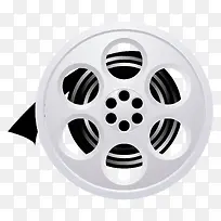 矢量白色质感胶片卷-空若网 矢量白色质感胶片卷-空若网