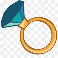 宝石蓝钻石戒指-空若网 宝石蓝钻石戒指-空若网