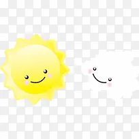 手绘太阳云朵-空若网 手绘太阳云朵-空若网