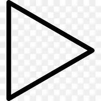 打右箭头三角形轮廓图标-空若网 打右箭头三角形轮廓图标-空若网