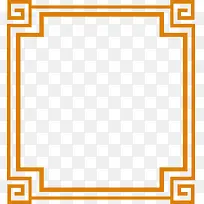 橙色简约花边边框纹理-空若网 橙色简约花边边框纹理-空若网