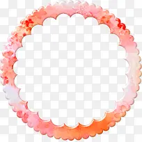 橙色花边圆环-空若网 橙色花边圆环-空若网