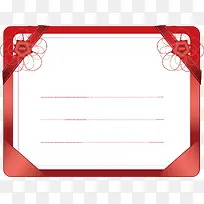 红色边框表格框素材-空若网 红色边框表格框素材-空若网