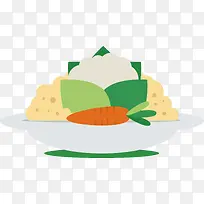 平面食物矢量图-空若网 平面食物矢量图-空若网