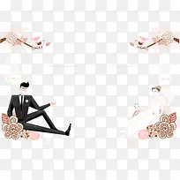 婚礼插画矢量图-空若网 婚礼插画矢量图-空若网