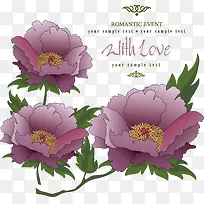 卡通手绘唯美牡丹花-空若网 卡通手绘唯美牡丹花-空若网