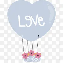 浪漫爱心情人节热气球-空若网 浪漫爱心情人节热气球-空若网