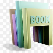 排列的书本效果-空若网 排列的书本效果-空若网