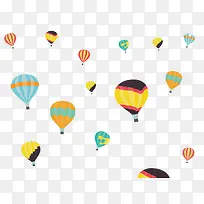 卡通热气球底纹-空若网 卡通热气球底纹-空若网