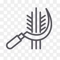 黑色镰刀图案-空若网 黑色镰刀图案-空若网