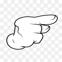 手绘手指手势-空若网 手绘手指手势-空若网