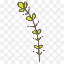 手绘卡通树叶-空若网 手绘卡通树叶-空若网