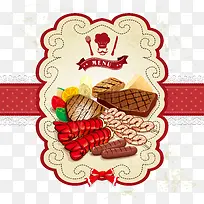 矢量食品标签-空若网 矢量食品标签-空若网