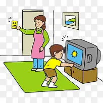 看电视png矢量元素-空若网 看电视png矢量元素-空若网