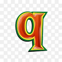 红绿立体字母q-空若网 红绿立体字母q-空若网