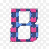 彩色立体数字8-空若网 彩色立体数字8-空若网