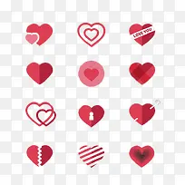 粉红爱心图标-空若网 粉红爱心图标-空若网