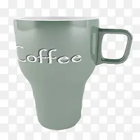 英文字母灰绿色空杯子-空若网 英文字母灰绿色空杯子-空若网