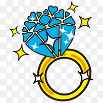 手绘钻石戒指-空若网 手绘钻石戒指-空若网