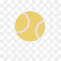 矢量卡通简洁扁平化网球-空若网 矢量卡通简洁扁平化网球-空若网