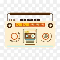 录音机插画矢量-空若网 录音机插画矢量-空若网