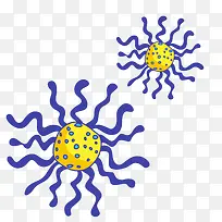 卡通病毒细胞-空若网 卡通病毒细胞-空若网