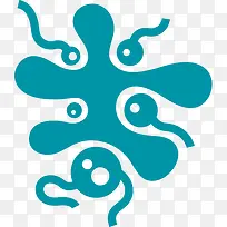 平面卡通癌细胞图-空若网 平面卡通癌细胞图-空若网