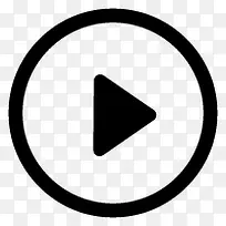 黑色卡通手绘播放按钮-空若网 黑色卡通手绘播放按钮-空若网