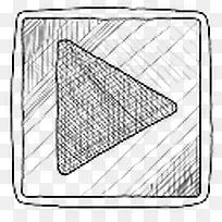 手绘播放按钮-空若网 手绘播放按钮-空若网