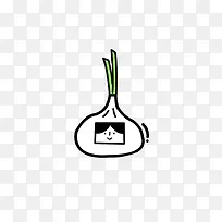 卡通漂浮大蒜-空若网 卡通漂浮大蒜-空若网