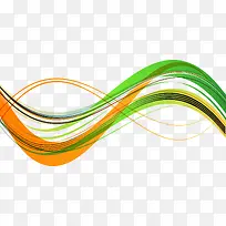 手绘多彩弧线-空若网 手绘多彩弧线-空若网