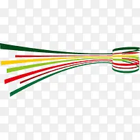 手绘多彩弧线-空若网 手绘多彩弧线-空若网