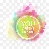 清新水彩标签-空若网 清新水彩标签-空若网