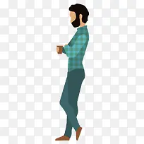 喝咖啡的男士-空若网 喝咖啡的男士-空若网