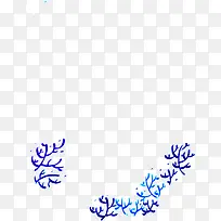 手绘深蓝色大树-空若网 手绘深蓝色大树-空若网