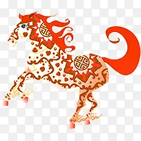 彩色骏马春季海报-空若网 彩色骏马春季海报-空若网