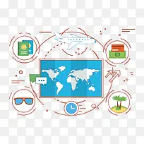 扁平化互联网素材-空若网 扁平化互联网素材-空若网