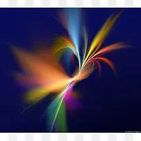 彩色飞扬漂亮羽毛-空若网 彩色飞扬漂亮羽毛-空若网