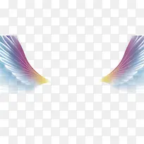 蓝色翅膀装饰-空若网 蓝色翅膀装饰-空若网