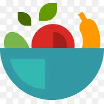 扁平化水果盘-空若网 扁平化水果盘-空若网