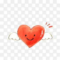 唯美卡通可爱心翅膀-空若网 唯美卡通可爱心翅膀-空若网