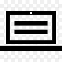 笔记本电脑屏幕上的文本行图标-空若网 笔记本电脑屏幕上的文本行图标-空若网